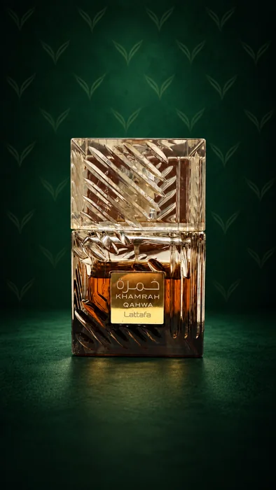 Frasco do perfume Khamrah Qahwa